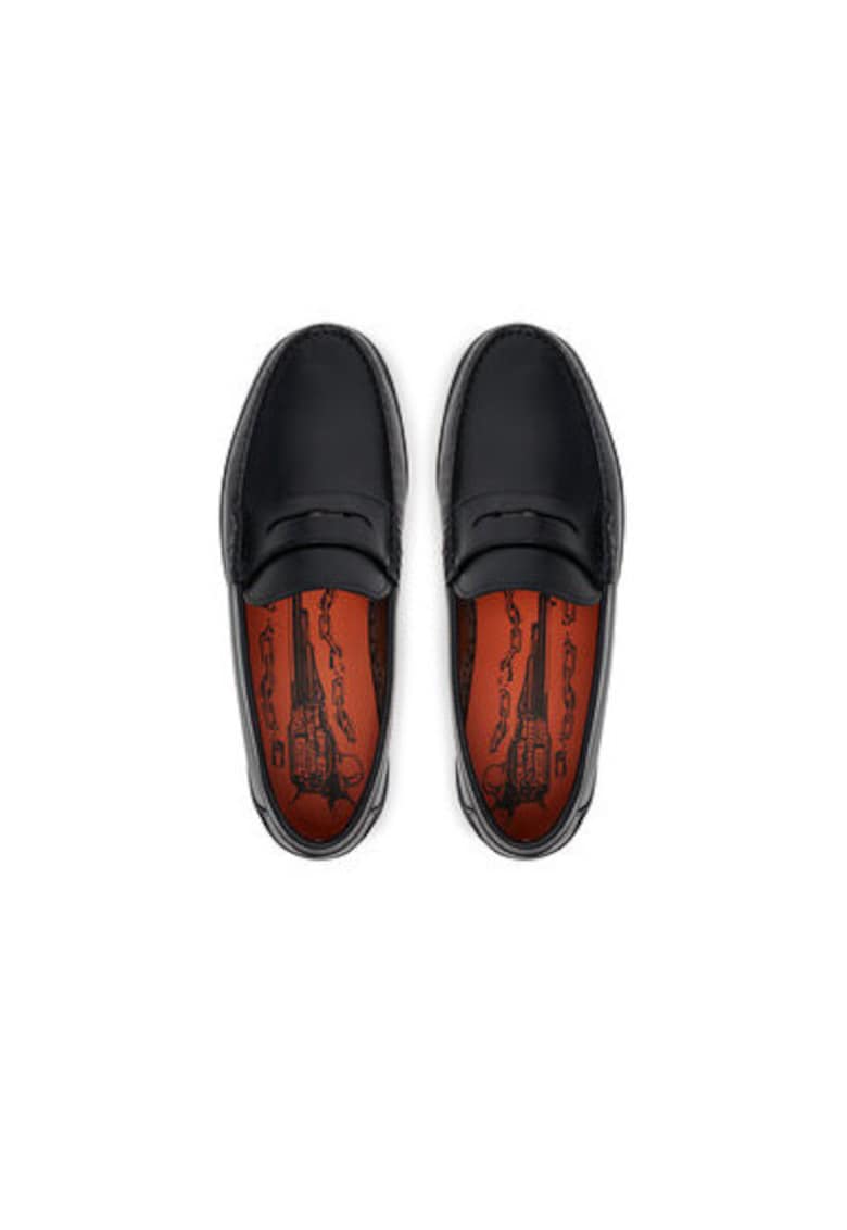 Мокасини от естествена кожа Riviera - Черен NAKED WOLFE