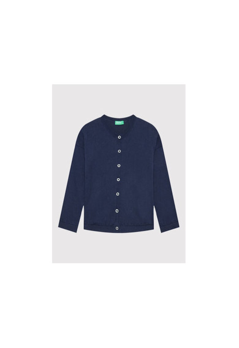 Момичешки кардиган - 301235071 - Памук - Син United Colors of Benetton