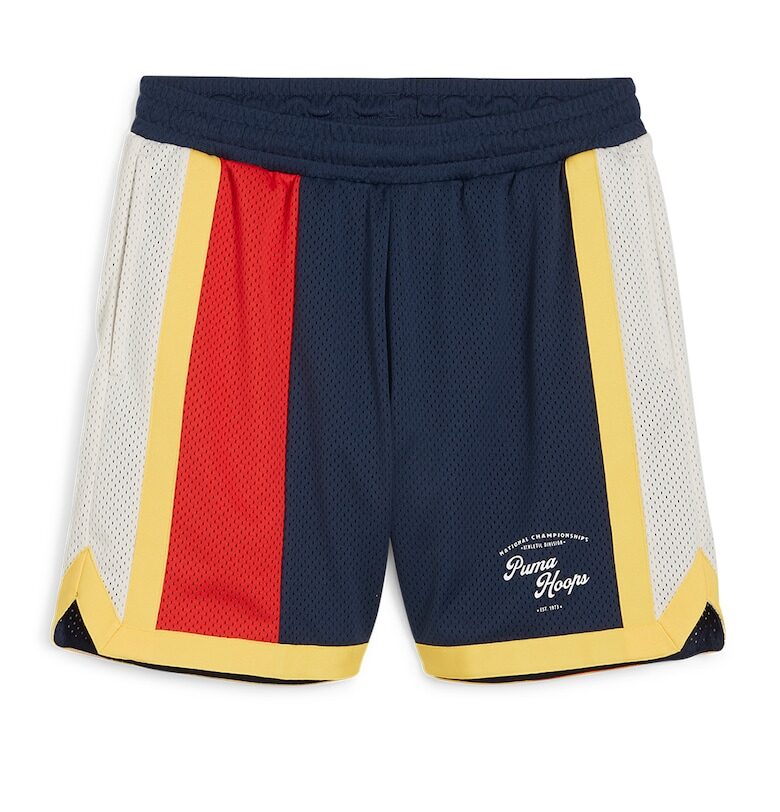 Мрежест къс панталон Showtime с джобове - Червен/Тъмносин Puma