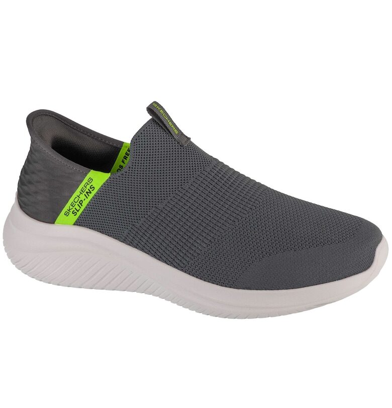 Мрежести обувки Ultra Flex без закопчаване - Сив Skechers