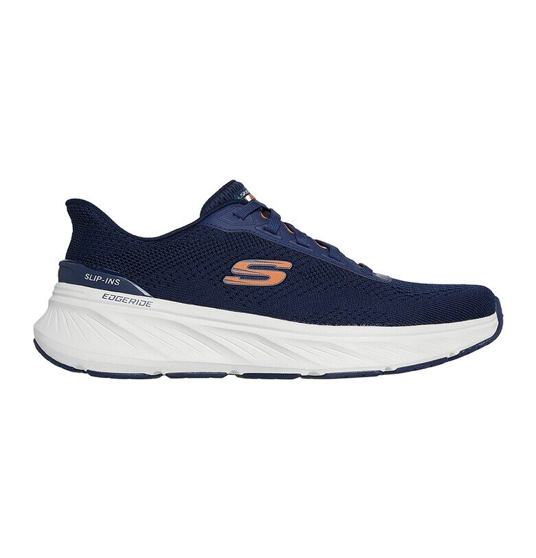 Мрежести спортни обувки DLux Walker Slip-ins - Тъмносин Skechers