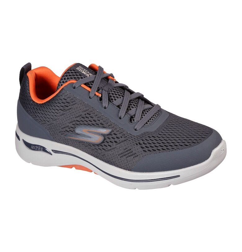 Мрежести спортни обувки GOwalk Arch Fit-Idyllic - Сив Skechers
