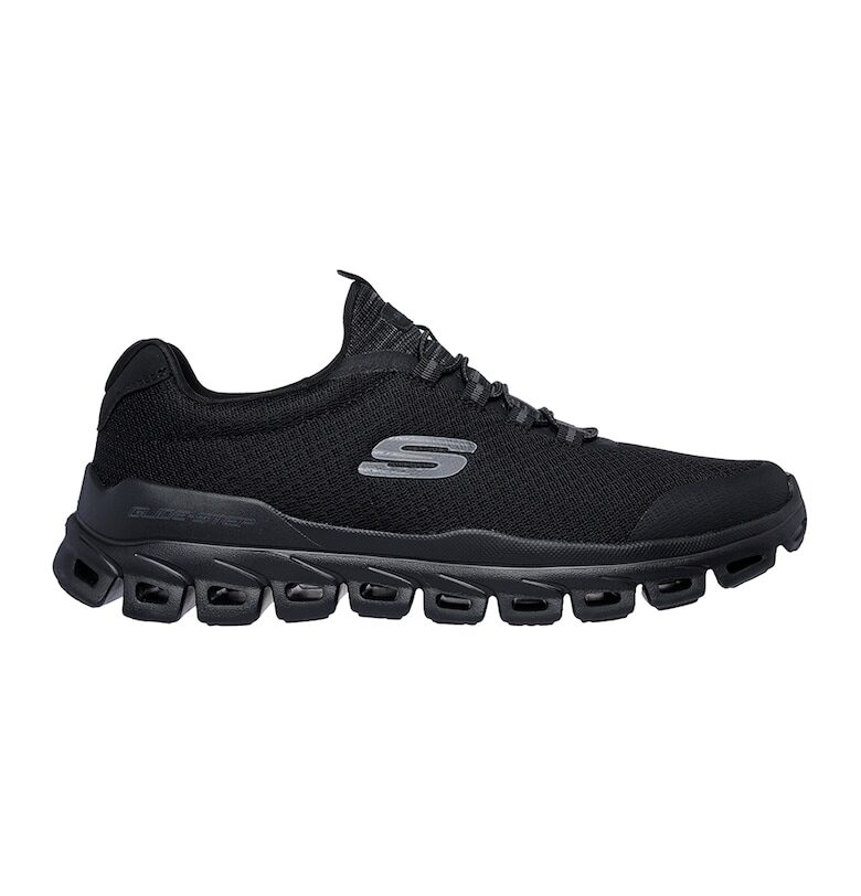Мрежести спортни обувки Glide Step с лого - Черен Skechers