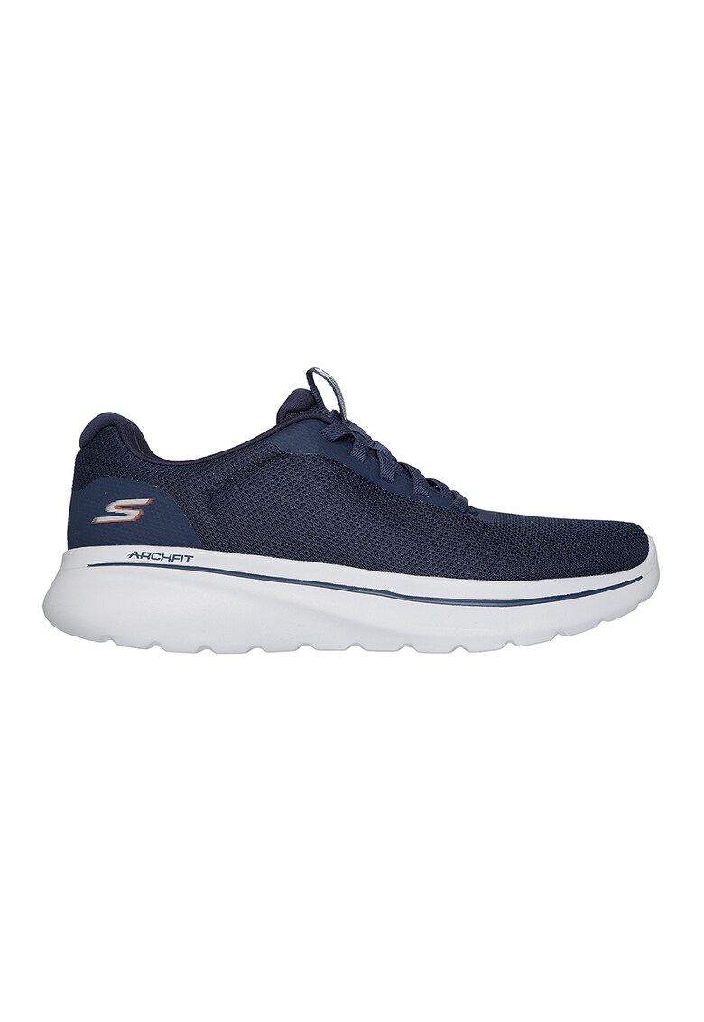 Мрежести спортни обувки Go Walk Arch Fit N-Joy - Cull - Бял/Тъмносин Skechers