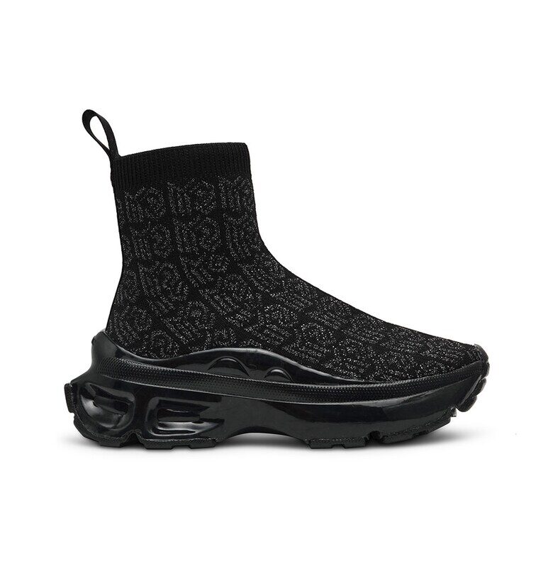 Мрежести спортни обувки Master с лесно обуване - Черен/Сребрист Steve Madden