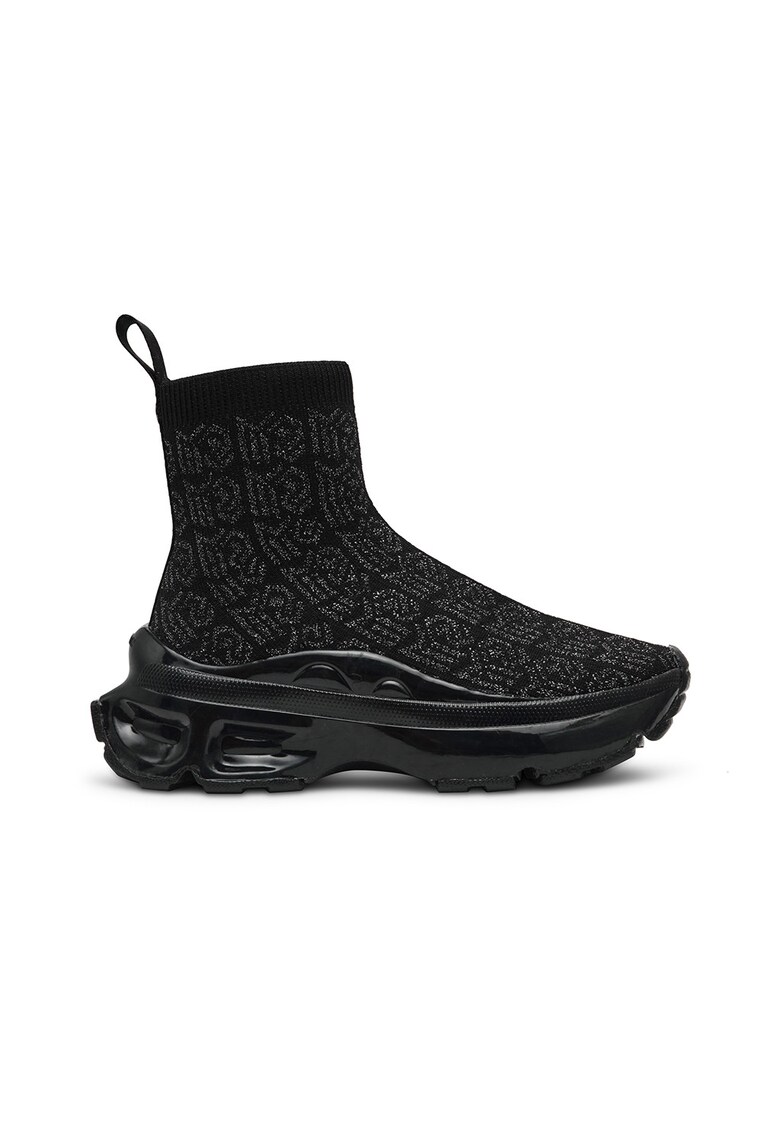 Мрежести спортни обувки Master с лесно обуване - Черен/Сребрист Steve Madden