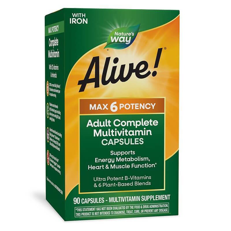 Мултивитамини Алайв Max6 максимум сила - Alive!® Max6 Potency Multivitamin