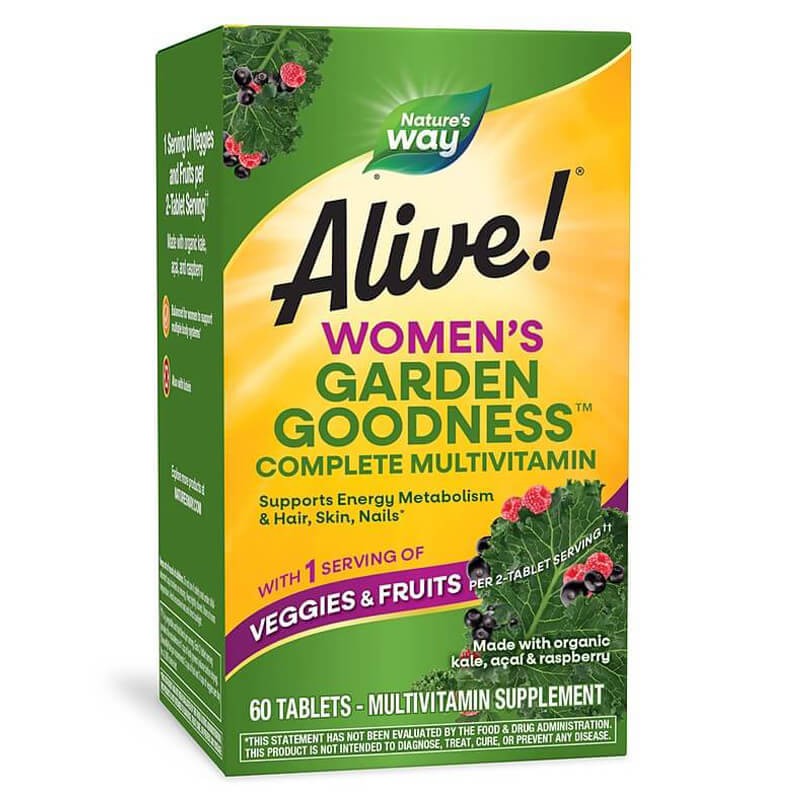 Мултивитамини за жени Алайв - Alive! Garden Goodness™ Women`s Multi-Vitamin