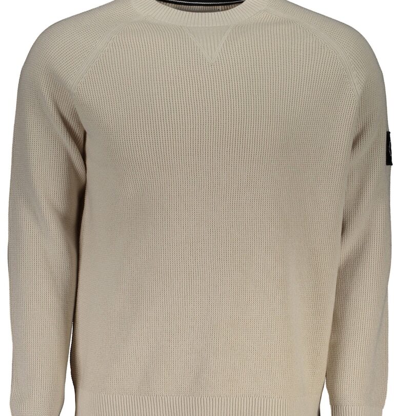 Мъжка блуза -  100% памук - бежово - J30J323412 - Бежов CALVIN KLEIN