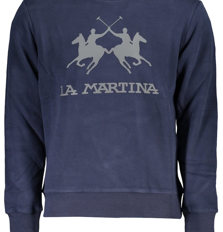 Мъжка блуза -  100% памук - синя - CCMF01FP109 - Син LA MARTINA