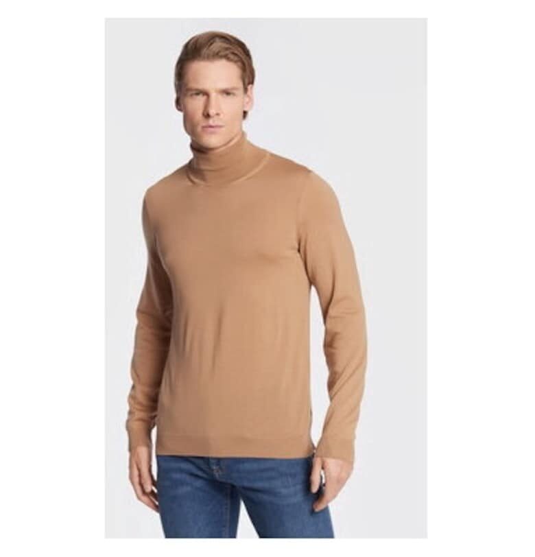 Мъжка блуза -  301461562 - Памук - Кафяв - Кафяв BOSS