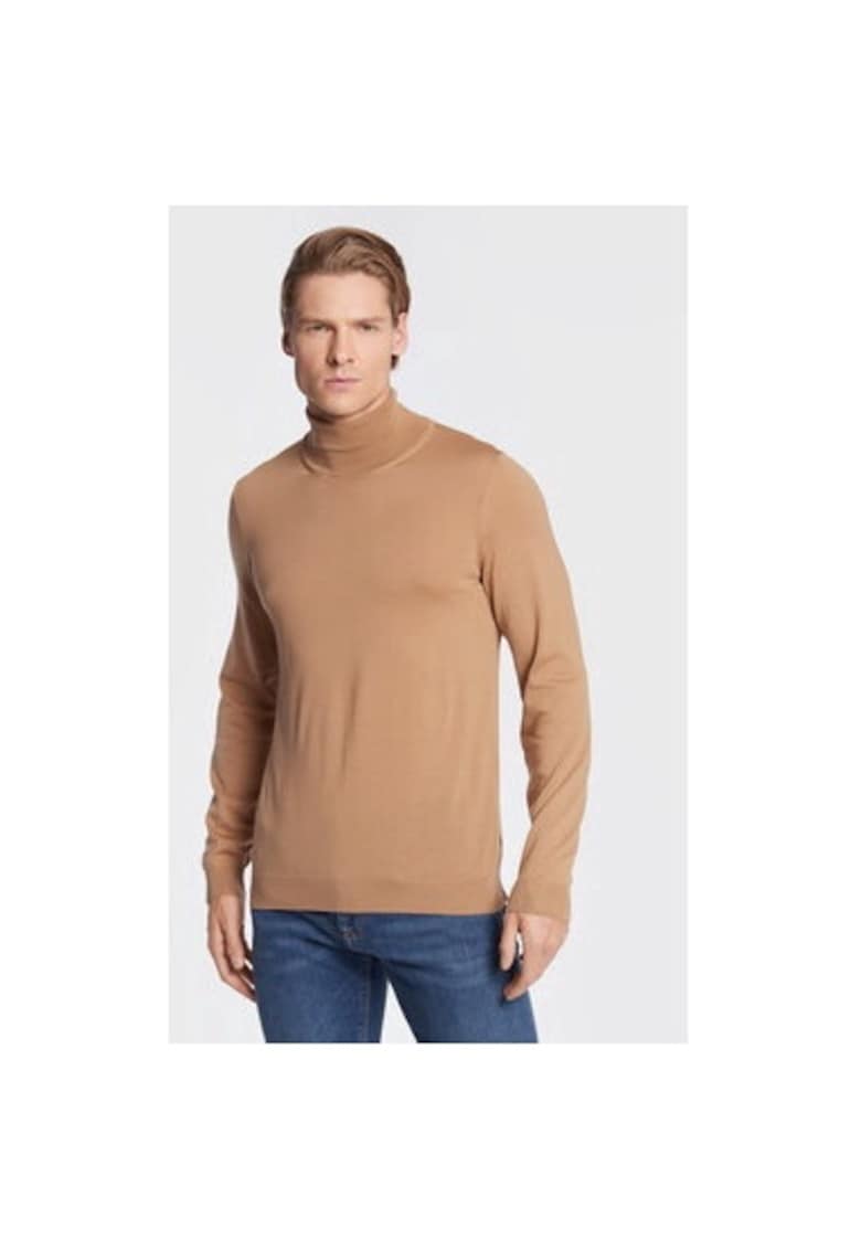 Мъжка блуза - 301461562 - Памук - Кафяв - Кафяв BOSS