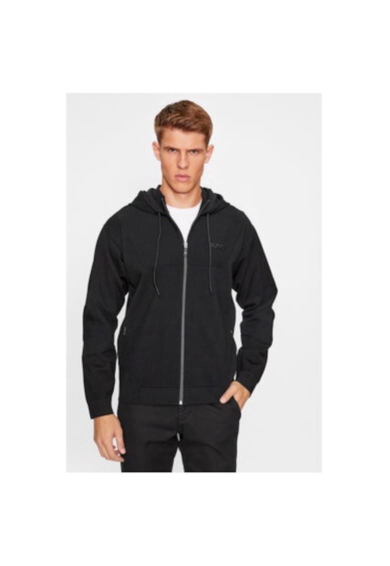 Мъжка блуза - 303355401 - Полиамид/Вискоза/Полиестер - Черна - Черен BOSS