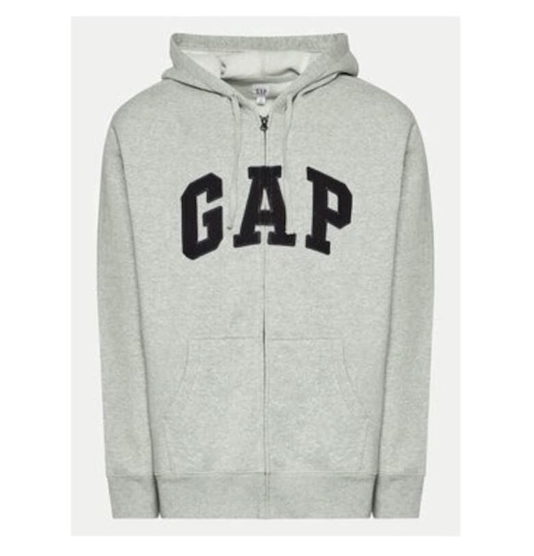 Мъжка блуза -  303617561 - Памук/Полиестер - Сив - Сив GAP