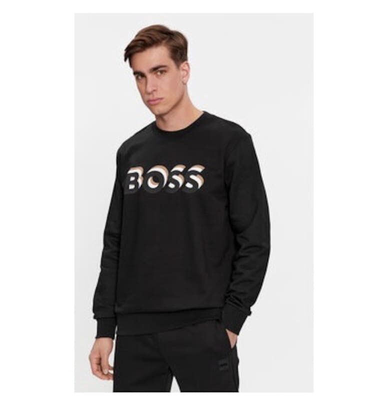 Мъжка блуза -  303640439 - Памук - Черен - Черен BOSS