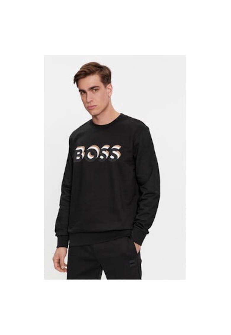 Мъжка блуза - 303640439 - Памук - Черен - Черен BOSS