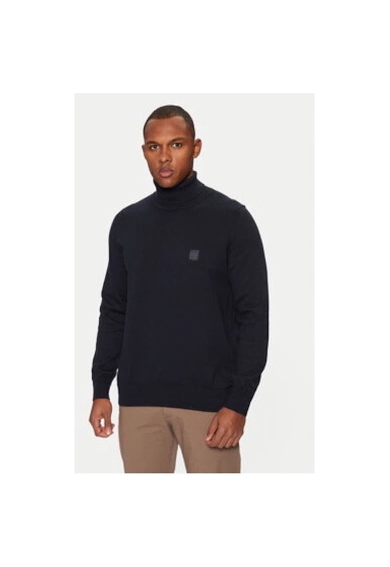 Мъжка блуза - 304243660 - Памук - Син - Син BOSS