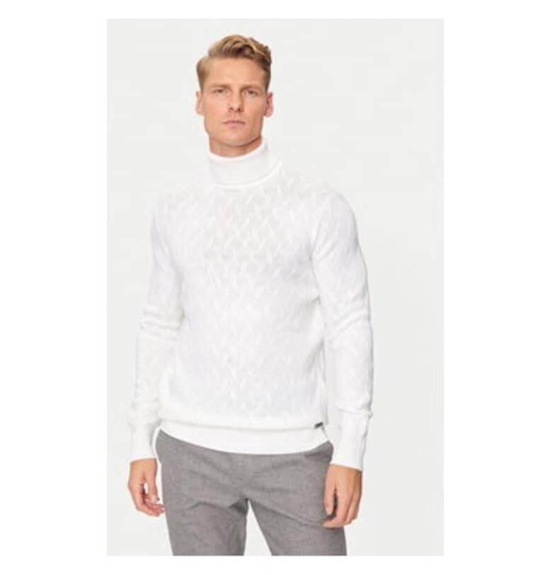 Мъжка блуза -  304305801 - Вълна - Бяла - Бял Karl Lagerfeld