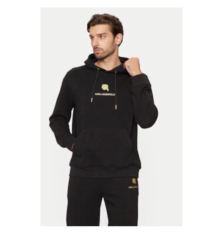 Мъжка блуза -  304612282 - Памук - Черен Karl Lagerfeld