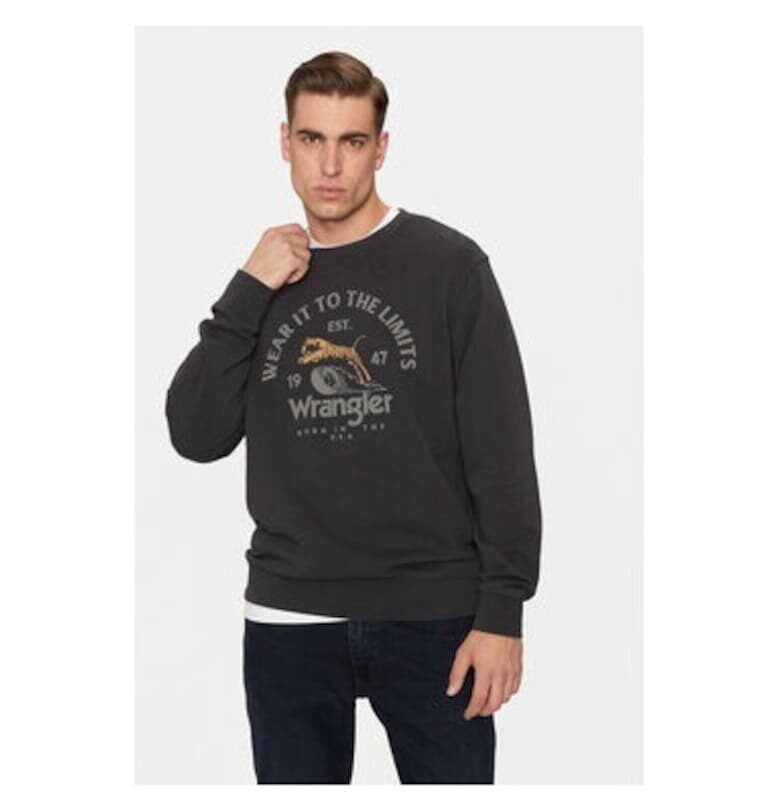Мъжка блуза -  304998607 - Памук - Черен - Черен Wrangler