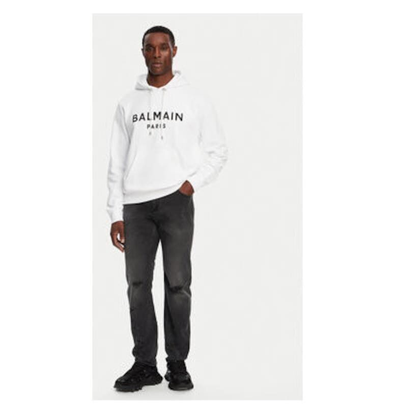 Мъжка блуза -  305313973 - Памук - Еластан - Бяла - Бял Balmain