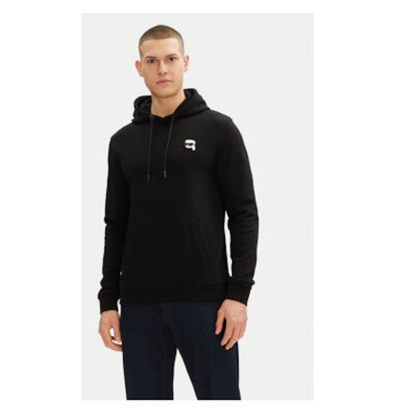 Мъжка блуза  705711 500900 - Органичен памук - Черна - Черен Karl Lagerfeld