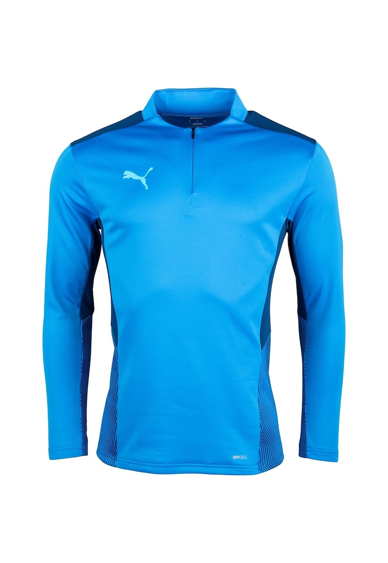 Мъжка блуза Teamcup 14 Zip Top - Син Puma
