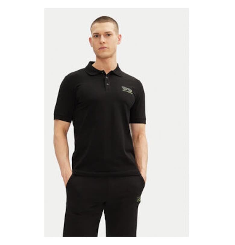 Мъжка поло риза  745400 552235 - Черна Karl Lagerfeld