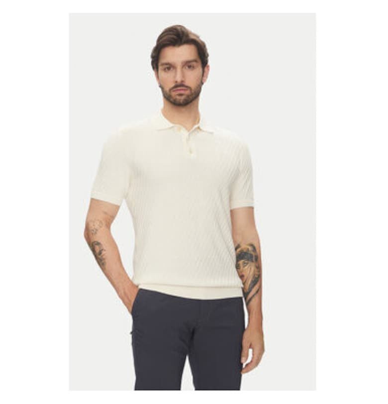 Мъжка поло риза  C5 51314.5094 - Памук/Вискоза - Сив - Сив Pierre Cardin