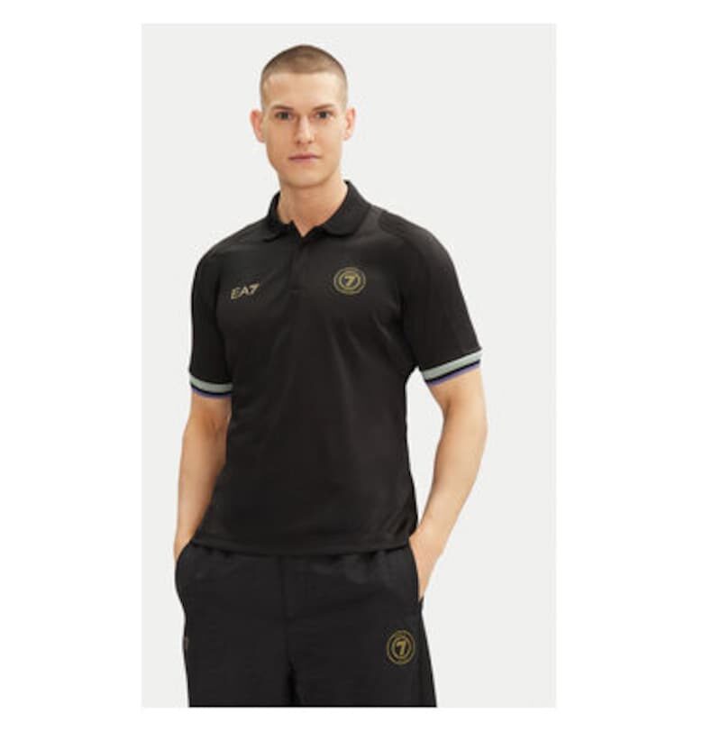 Мъжка поло риза  Emporio Armani - 7M000257 AF13537 - Полиестер - Черен - Черен EA7
