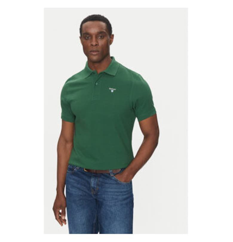 Мъжка поло риза  MML0358OL72 - памук - 67977 - Зелен Barbour