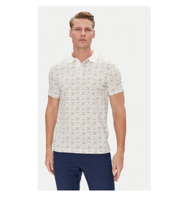 Мъжка поло тениска  10019271 30045555 - Памук - Бежов - Бежов Joop