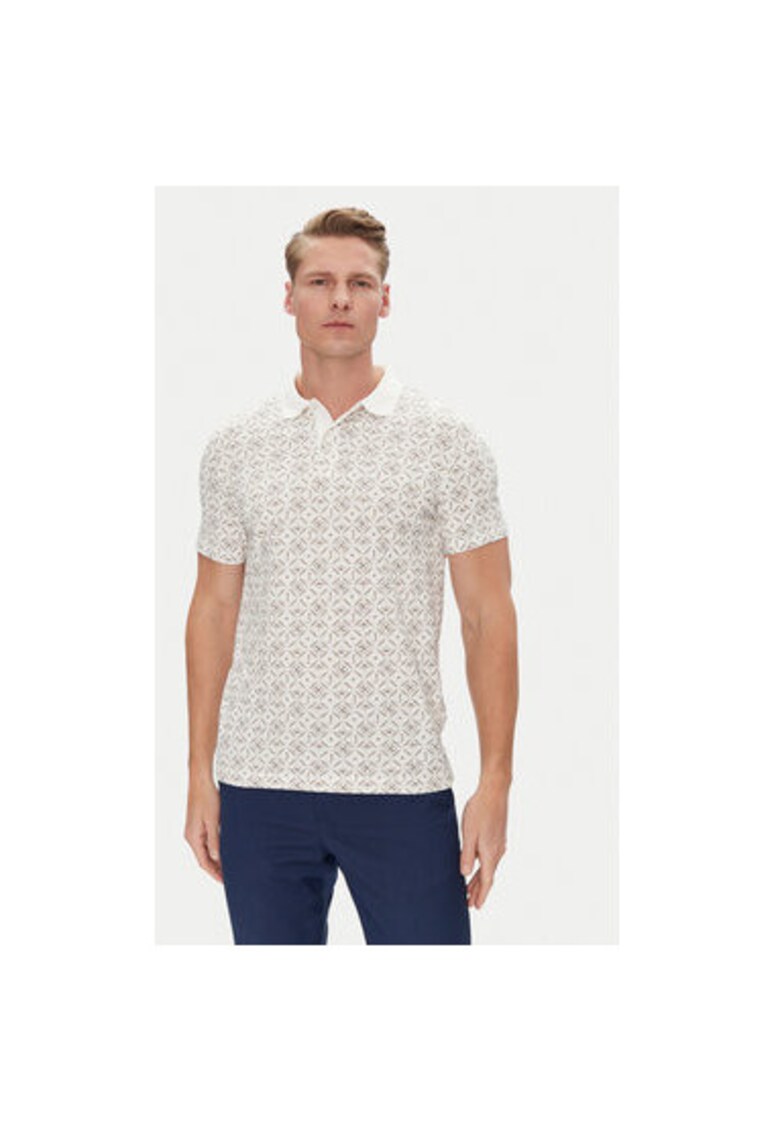 Мъжка поло тениска 10019271 30045555 - Памук - Бежов - Бежов Joop