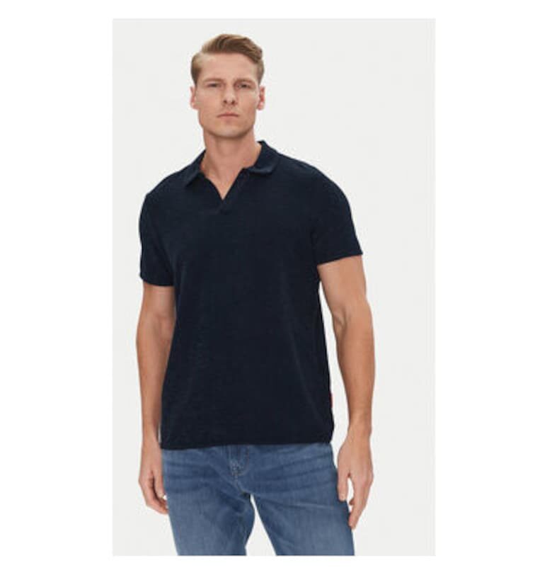 Мъжка поло тениска  10019354 30045767 - памук - 3XL INTL - тъмносиня joop jeans