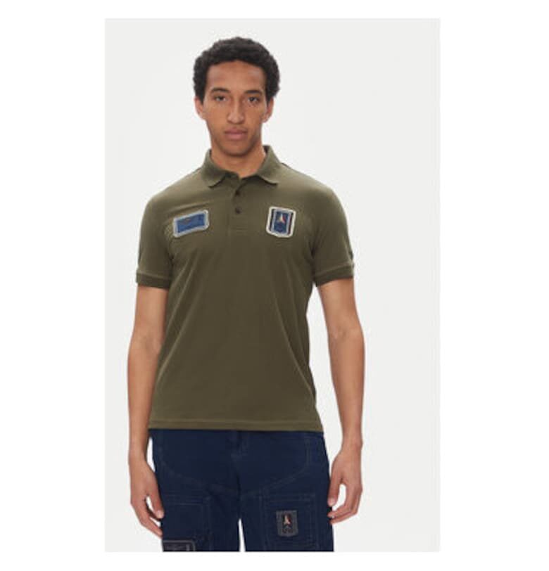 Мъжка поло тениска  251PO1851P3444 - Каки Aeronautica Militare