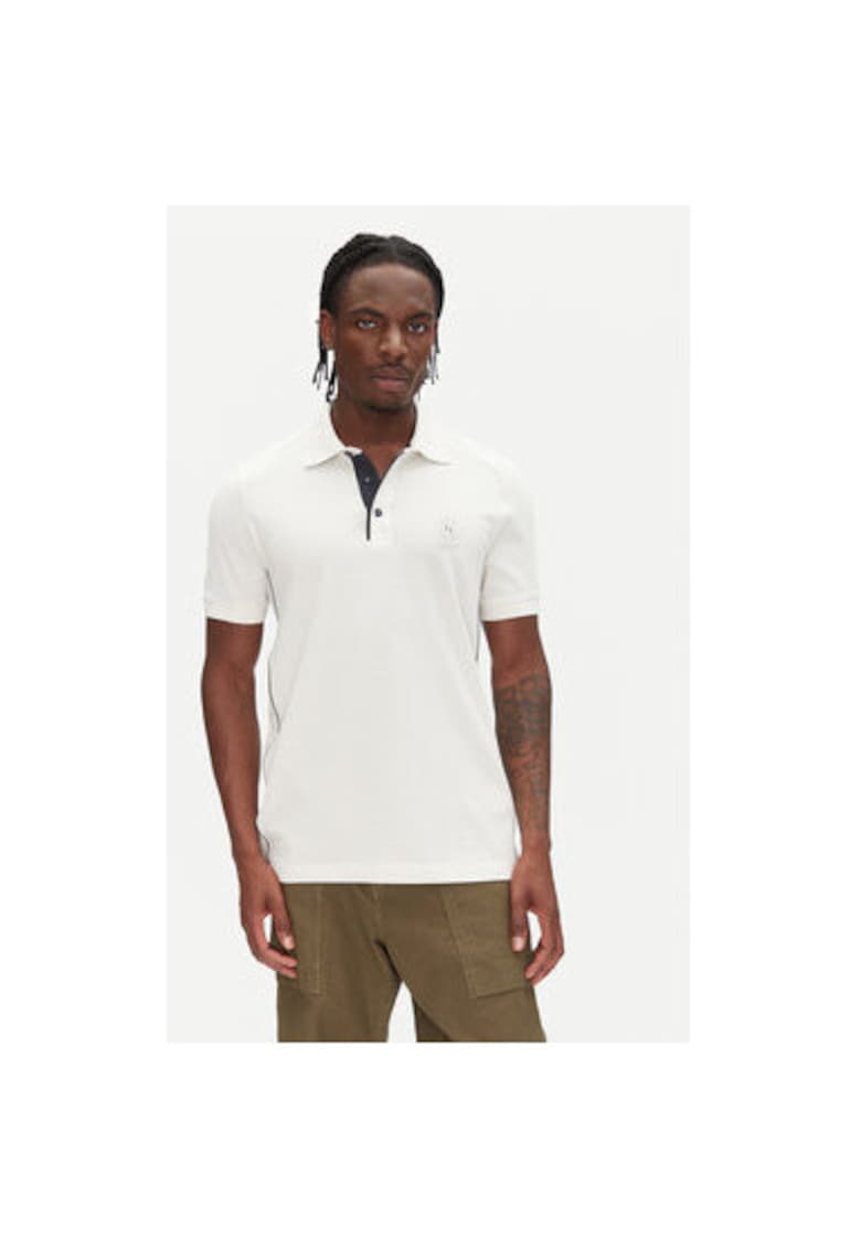 Мъжка поло тениска 251PO1868P347 - Памук - Екрю Aeronautica Militare