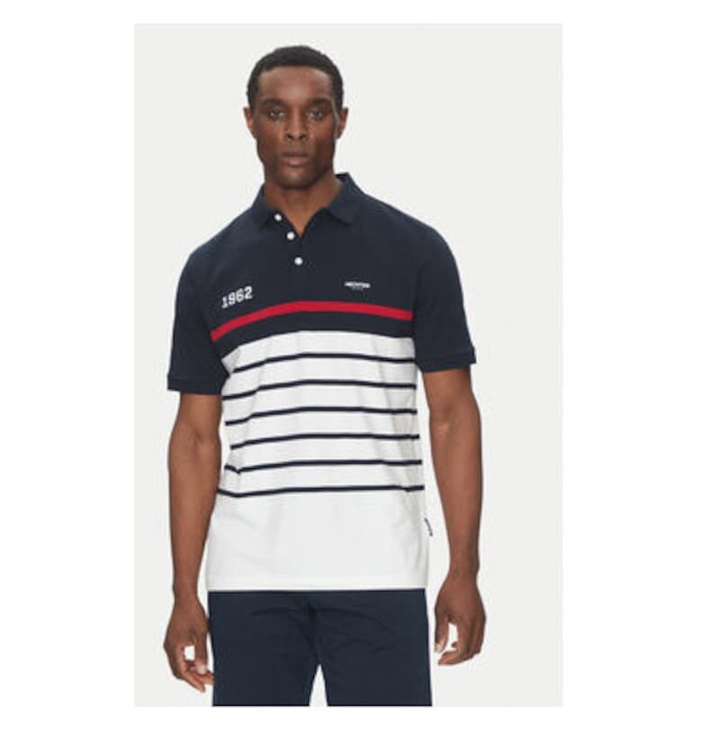 Мъжка поло тениска  74005690 - Памук - тъмносиньо - Тъмносин Hechter Paris