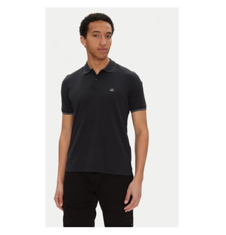 Мъжка поло тениска CP Company - 18CMPL130A006263G - памук/полиамид - черна - Черен C P Company