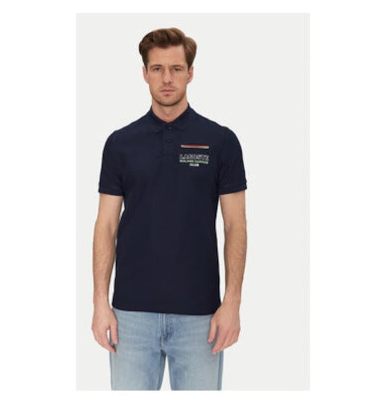 Мъжка поло тениска  PH8742 - памук - тъмносиньо - Тъмносин Lacoste