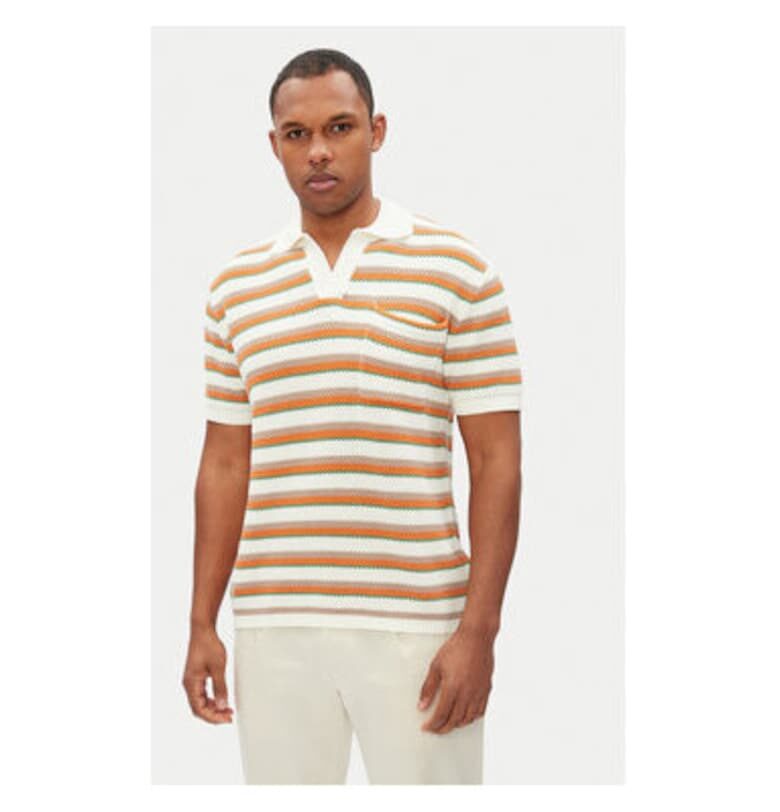 Мъжка поло тениска  PM702510 - Памук - Бежов - Бежов Pepe Jeans