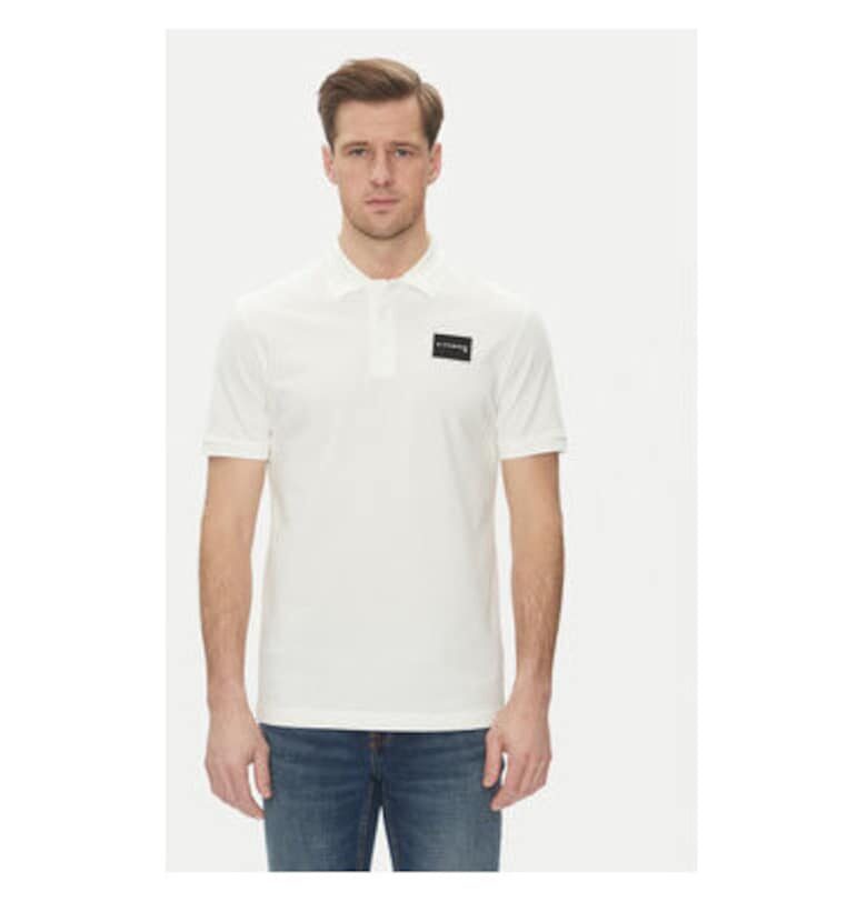 Мъжка поло тениска  UMP25170PO - памук - бял - Бял Richmond x