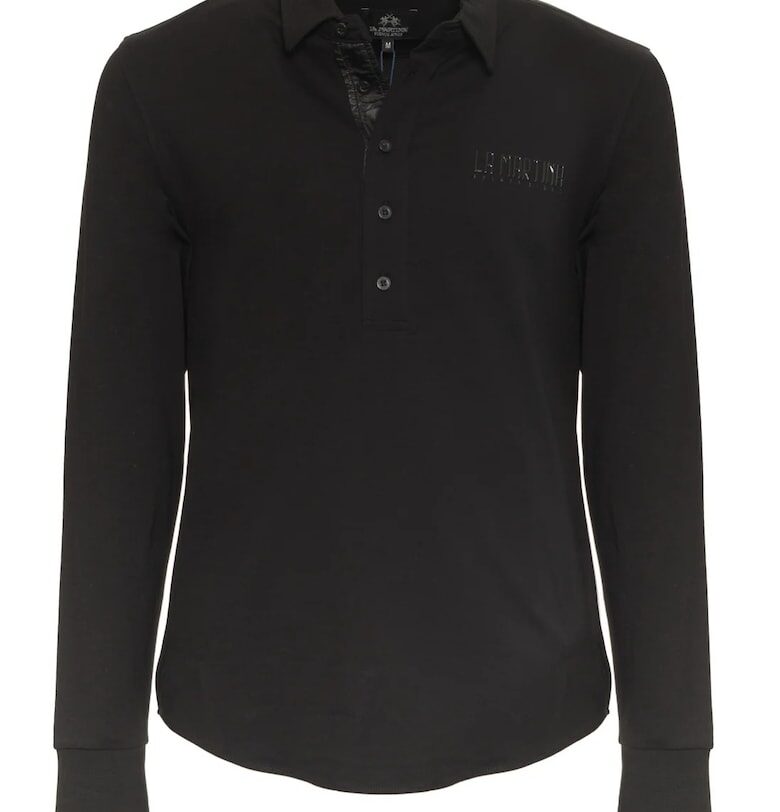 Мъжка поло тениска  ZMP021 Черен1 - Черен LA MARTINA