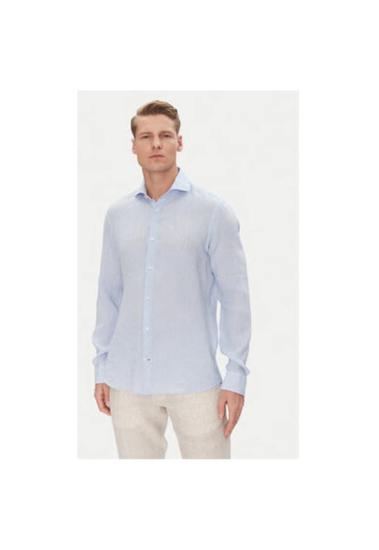 Мъжка риза 10011212 30046075 - лен - син - Син Joop