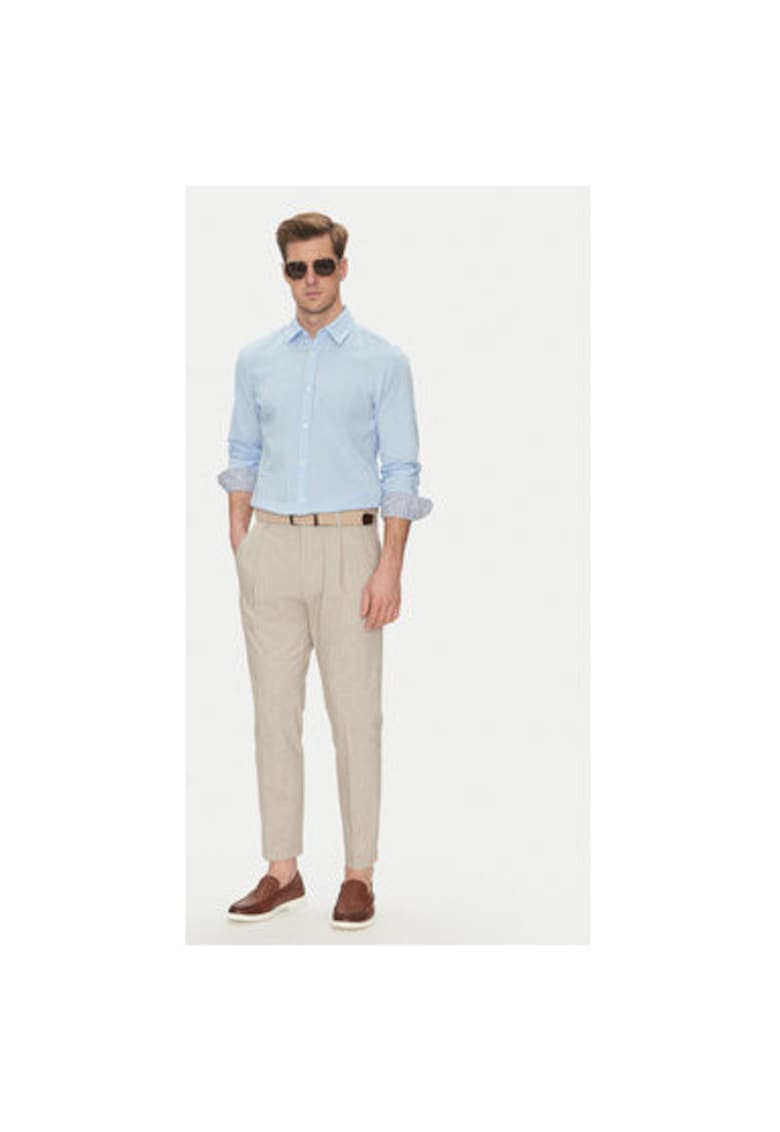 Мъжка риза 10013335 30045977 - Лен/Памук - Светлосин - Светлосин joop jeans