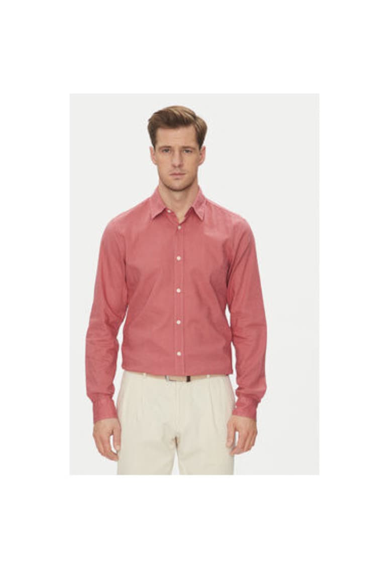 Мъжка риза 10013335 30045977 - Лен/Памук - Червена - Червен joop jeans