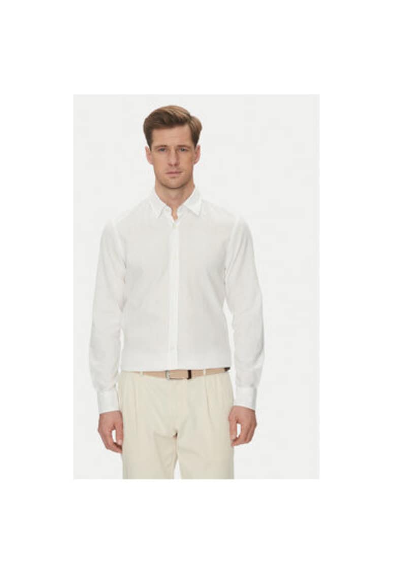 Мъжка риза 10013335 30045977 - лен/памук - бяла - Бял joop jeans