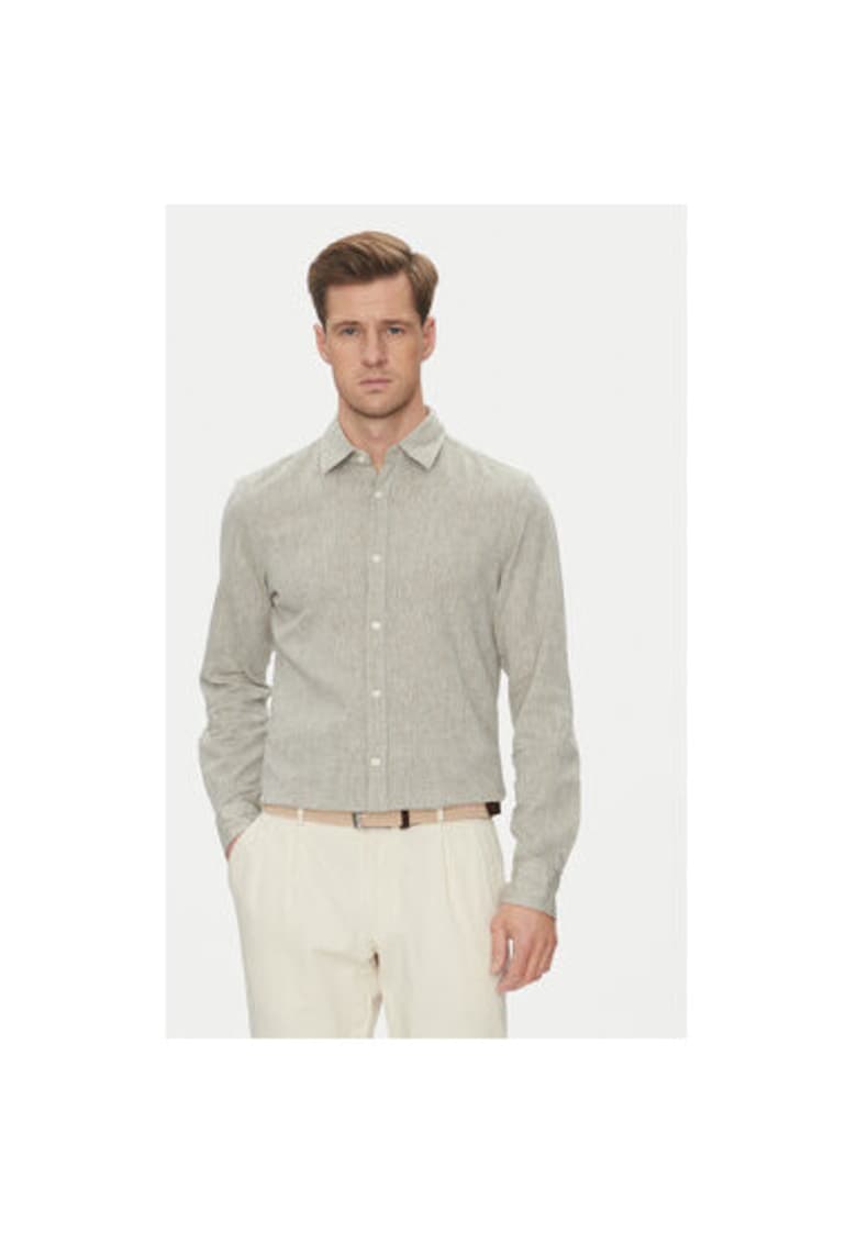 Мъжка риза 10013335 30045977 - лен/памук - зелена - Зелен joop jeans