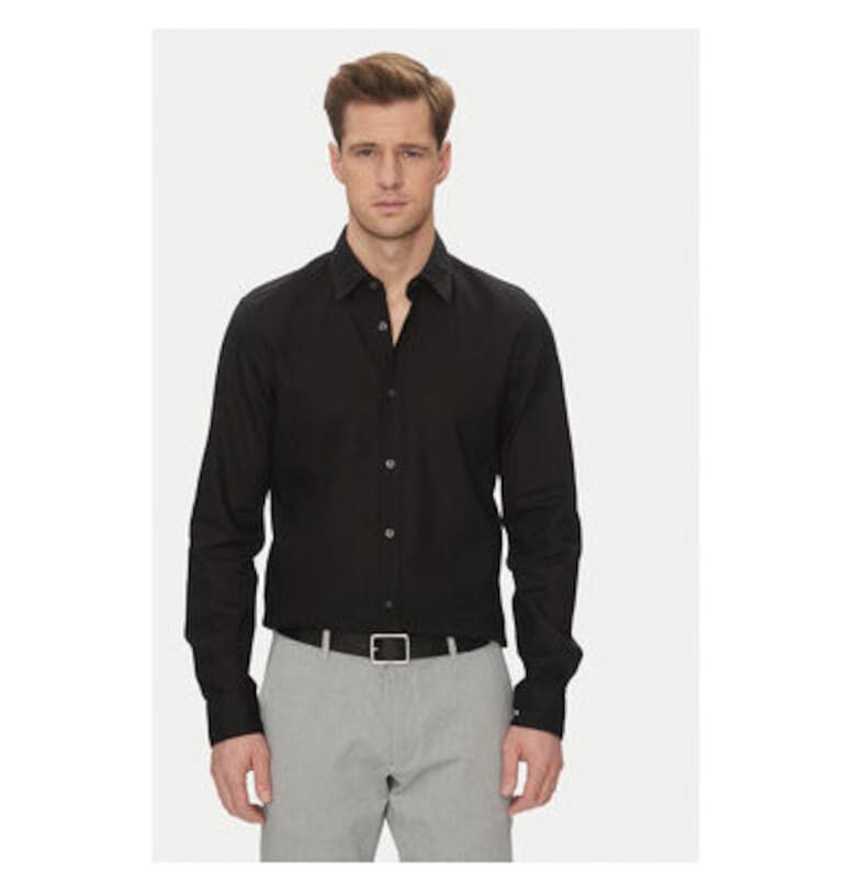 Мъжка риза  10013335 30045977 - лен/памук - черна joop jeans