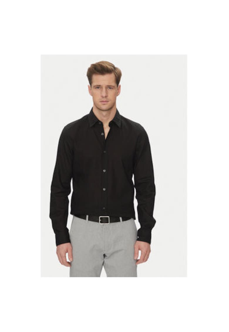 Мъжка риза 10013335 30045977 - лен/памук - черна joop jeans