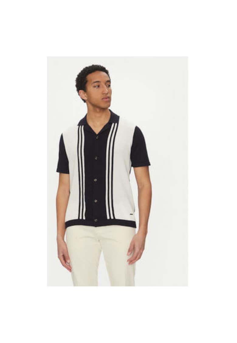 Мъжка риза 10019168 30045228 - памук - тъмносиня - Тъмносин Joop